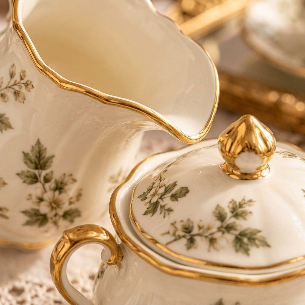 Botanical Creamer & Sugar Bowl Set
